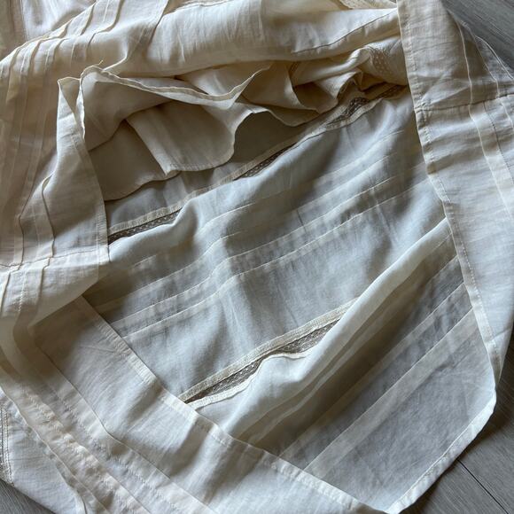 J Crew Petite Milano Dress In Cotton Voile XXS Petite Albescent Yellow FLAW - Picture 9 of 16